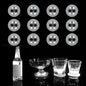 12 pcs LED Coaster, Bottle Lights for Liquor Bottles, Sticker Lights for Wine Liquor Bottle, Club, Bar, Party