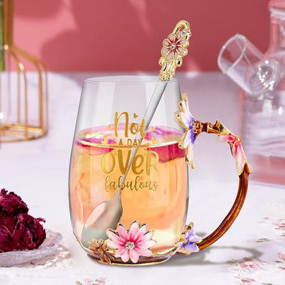 OEAGO Birthday Gifts for Women Mom Tea Cup Unique Friendship Mothers Gifts for - Image 3