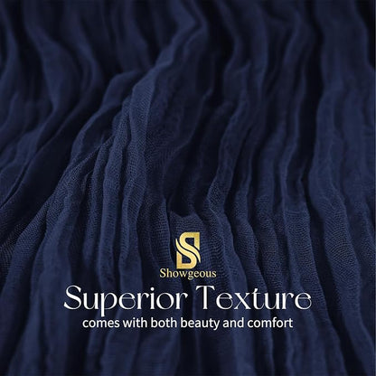 Showgeous 30 Pack Navy Blue Cheesecloth Table Runner, 17 x 108 Inches | Boho - Image 4