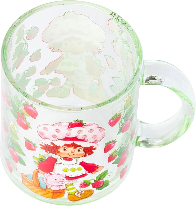 Silver Buffalo Strawberry Shortcake Retro, Vintage Glass Coffee Mug, 17.5oz | - Image 4