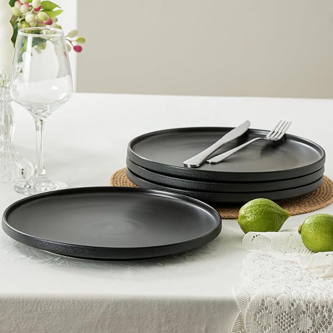 Ceramic Dinner Plates, 10.25 Inch, Set - Image 2