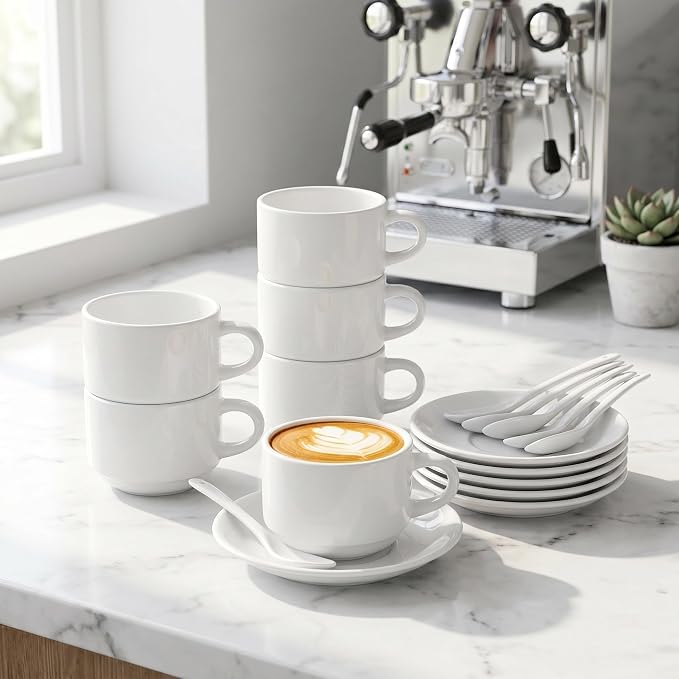 Hedume 6 Pack 5 OZ Espresso Cups - Image 9