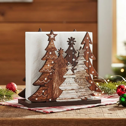 Christmas Tree Napkin Holder for Tables Classical Christmas Tree Napkin Holder by Namalu