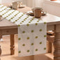 Artoid Mode Green Pom Pom Tulle Table Runner, Seasonal Washable Kitchen Dining by ArtoidMode