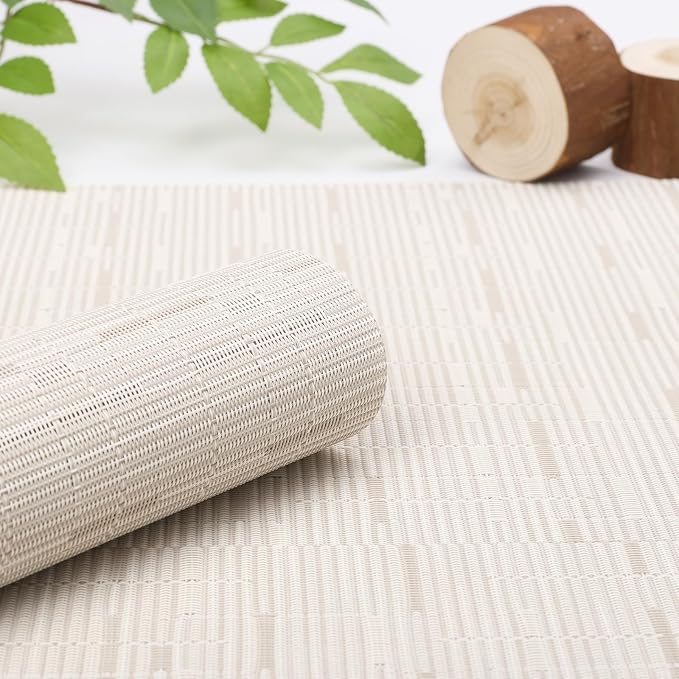 Myir JUN White Table Runner Home Decor Dining Table Runners | Vinyl Table - Image 2