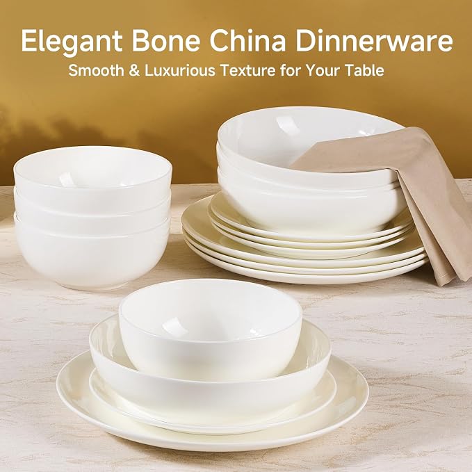 16-Piece Bone China Dinnerware Set - Image 3