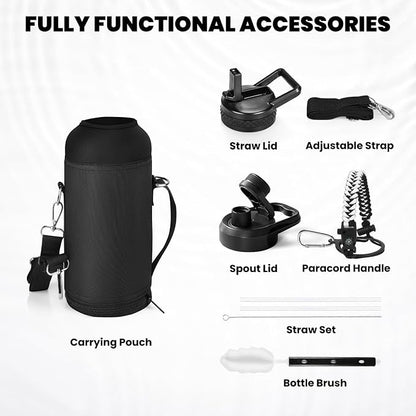 RAYMYLO Insulated Water Bottle 32 oz, Triple Wall Vacuum Stainless Steel | - Image 6