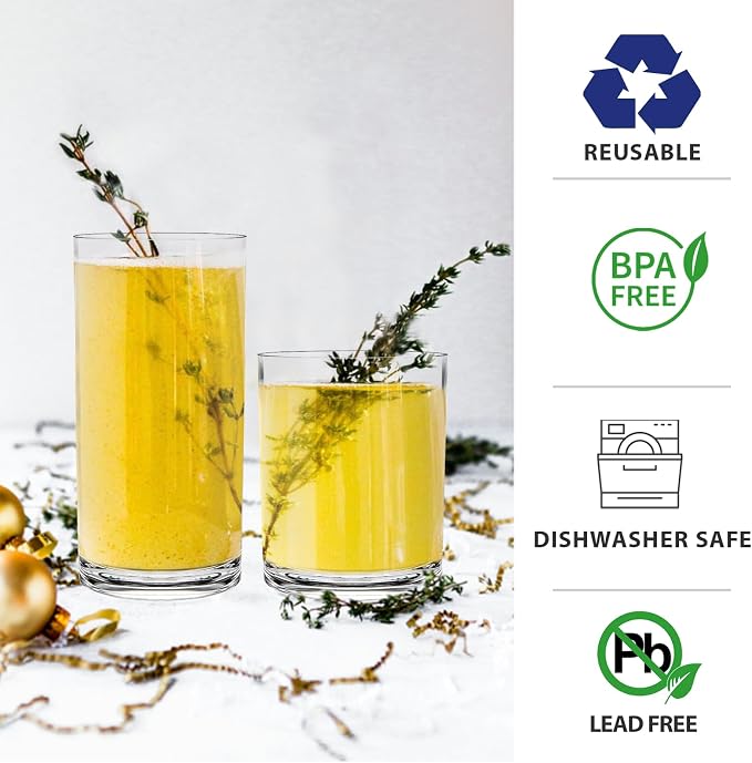 RLWY Acrylic Plastic Drinking Glasses Set of 12 - Image 2