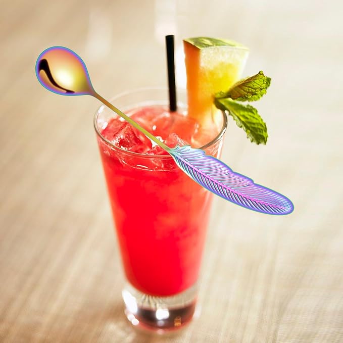 Creative spoons in multiple colors. They can be used to stir flower tea - Image 5