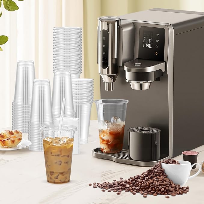 Dealusy 100 Pack - 24 oz Clear Plastic Cups - Image 6