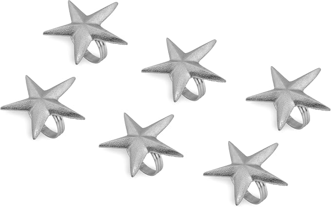 Star Napkin Rings, Durable Aluminum Napkin Holder - Image 9