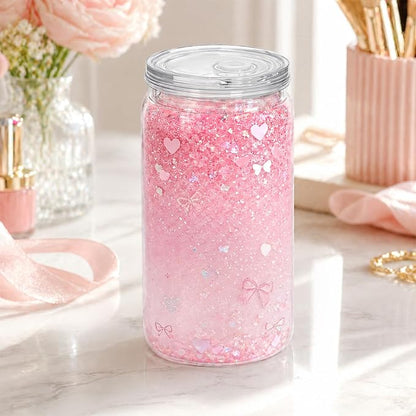 YOUKE OLA 20 Pack Acrylic Snowglobe Tumbler Pre-Drilled Double Wall Plastic - Image 5