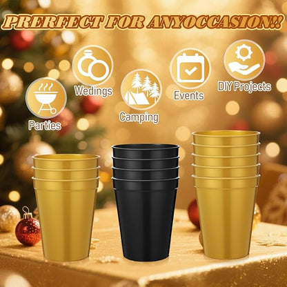 Yungyan 50 Pack 16 oz Stadium Cups Reusable Plastic Cups Blank Drink Stadium - Image 4
