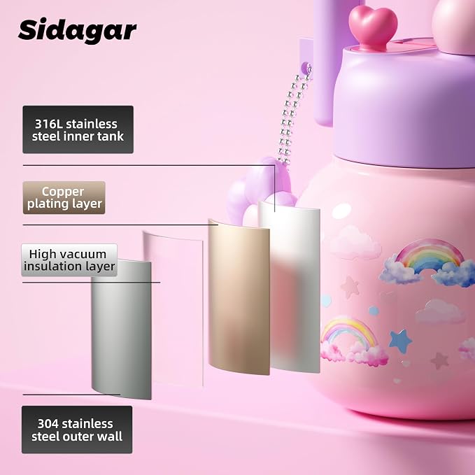 22 oz Tote Insulated Water Bottle - Image 8
