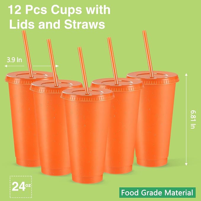 Amyhill 12 Pcs Reusable Glitter Cups - Image 2