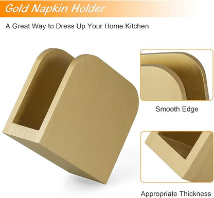 ALELION Wooden Napkin Holder for Table, Upright Napkin Holders for Kitchen - Image 6
