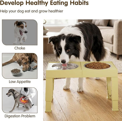 XIAZ Elevated Dog Bowls Large Breed Raised Dogs Bowl Stand Large/Medium Sized - Image 4