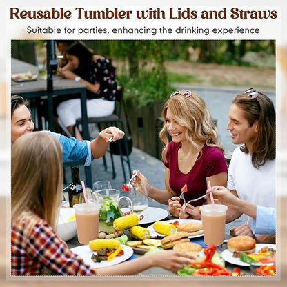Lounsweer 15 Pcs Clear Reusable Cups - Image 7