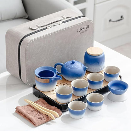 LURRIER Gongfu tea sets, Portable Ceramic TeaSet, Asian Tea sets by LURRIERUS