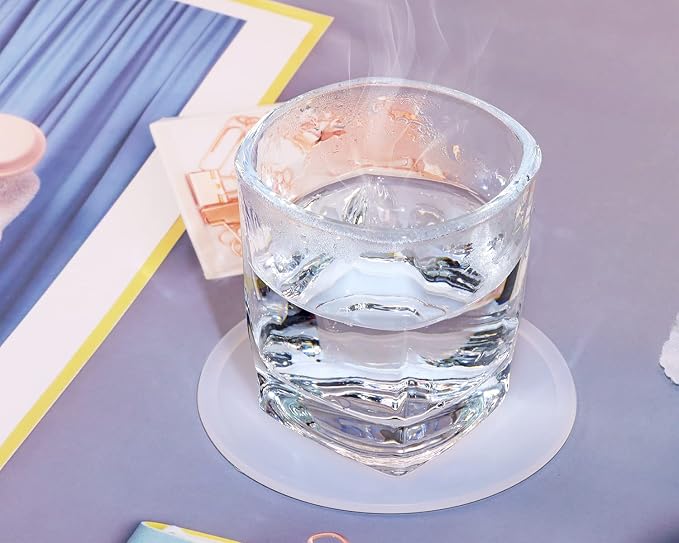 ONLYKXY 3 Pieces 3.93 Inch Silicone Coasters, Round Coasters - Image 3