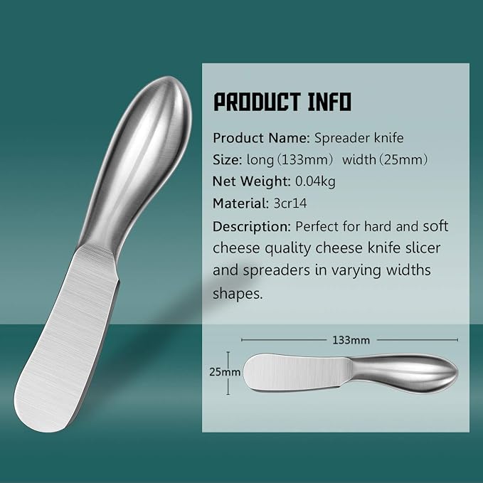 WoneNice 4 pcs Spreader Knife Set, Gift - Image 2