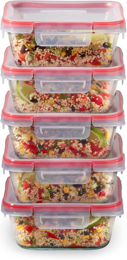 Pyrex Freshlock Glass Food Storage Containers Set | Meal prep containers by Pyrex
