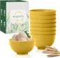 wheat straw icecream bowls 10oz set of 8 by WROVA