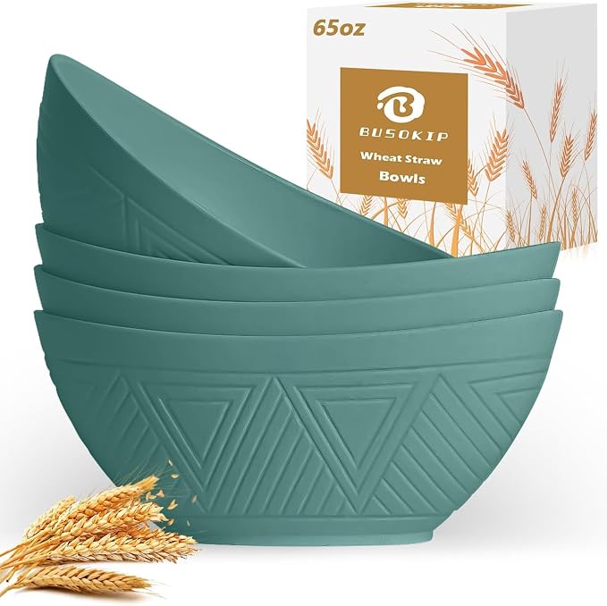 Large Salad Bowls 65 OZ by BUSOKIP