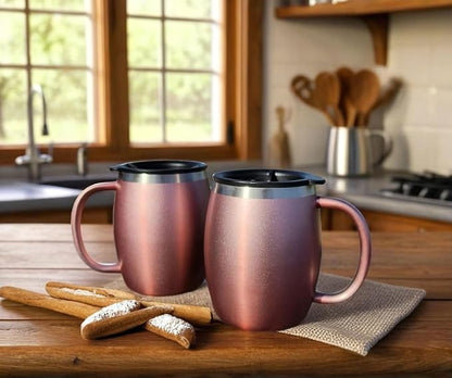 Stainless Steel Insulated Coffee Mugs Set of 2 – Double Wall Coffee Cups - Image 5