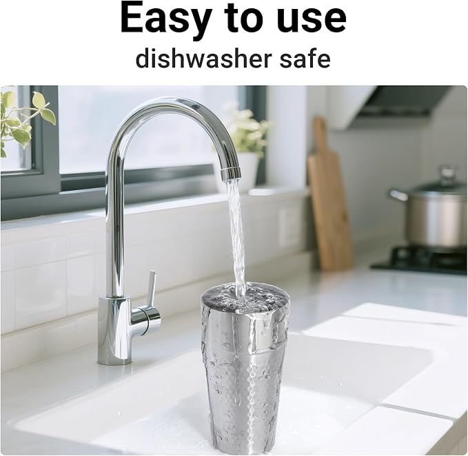 Beasea Stainless Steel Cups 19 oz, 8 Pack Large 18.6oz 550ml Stainless Steel - Image 5
