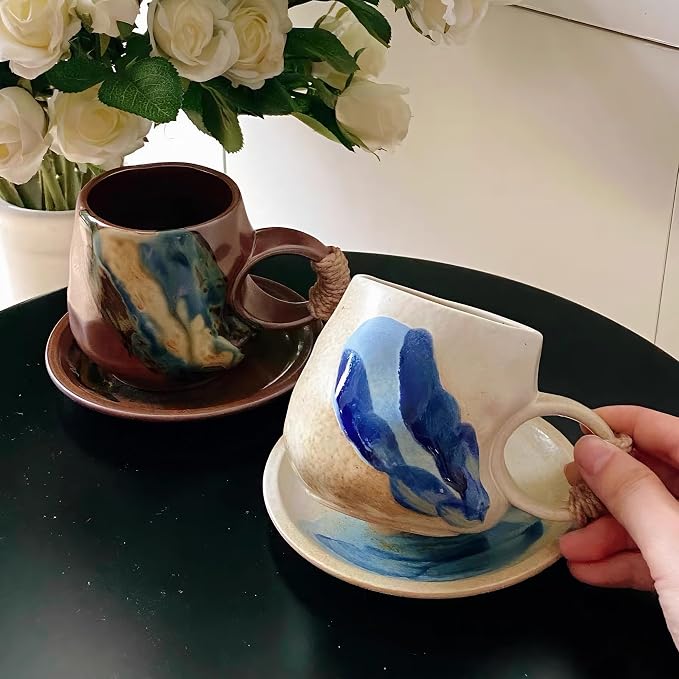 Little handmade ceramic pottery tea cup - Image 6