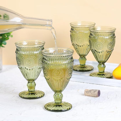 Darlion Goblets, Goblet Glasses, 12oz Water Goblets, Food Grade Glass, - Image 4