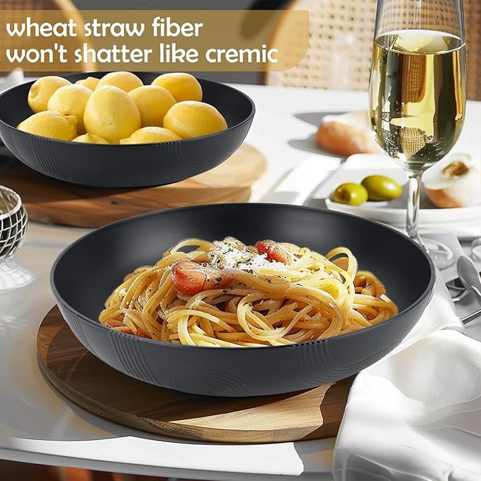 Large salad bowls, 65oz Salad bowls set of 2, Unbreakable Plastic bowls - Image 4