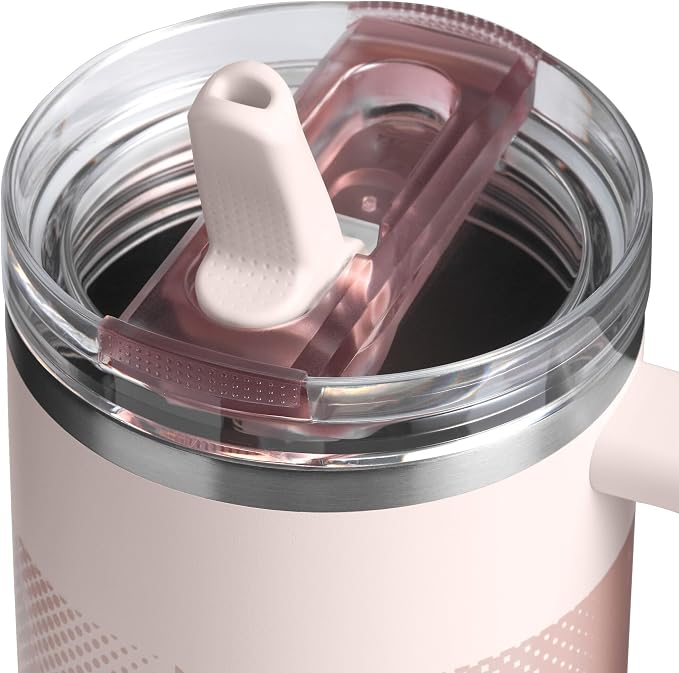 STANLEY Quencher ProTour Flipstraw Tumbler, 40 oz, Rose Quartz Fade | Built-In - Image 2