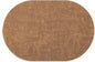 Placemats Set of 12 - Washable Heat Resistant Table Placemats - Wipeable Faux Leather Oval Place Mats, Waterproof Table Mats for Dining Table, Brown