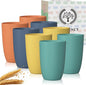 Homienly Plastic Cups Alternative, Unbreakable 20 OZ Wheat Straw Cups-Set of 8 by HOMIENLY