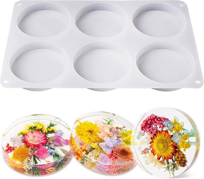 LET'S RESIN Extra Deep Resin Coaster Molds Silicone, 4 Inches Silicone Molds | by LETSRESIN