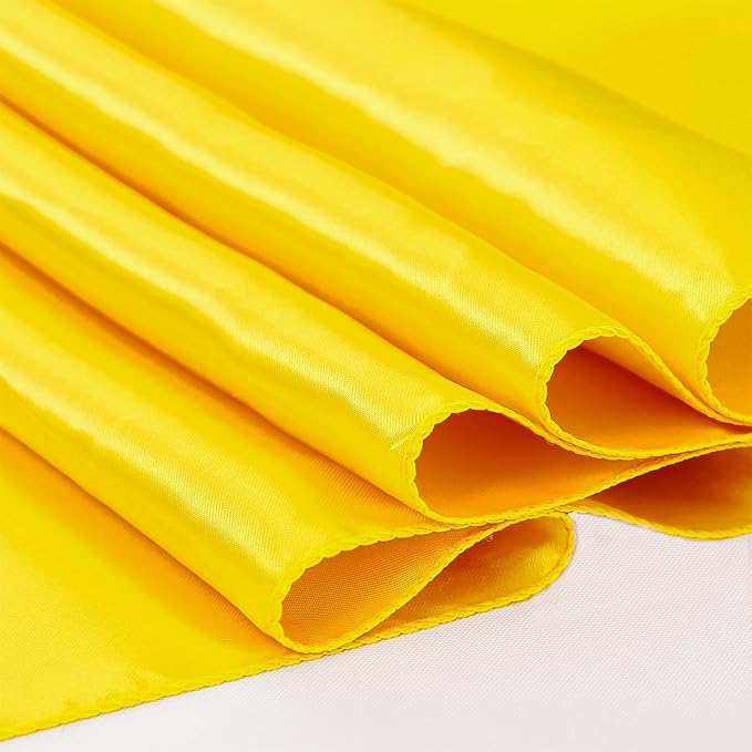 Pack of 10 Satin Yellow Table Runners 12 x 108 Inches - Image 4