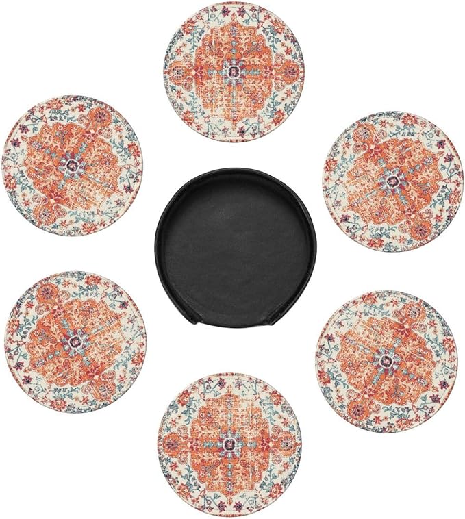 Vintage Retro Ethnic Boho Coasters - Image 4