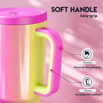 Meoky 30 oz Tumbler with Handle, Tumbler with Lid and Straw, Insulated - Image 7