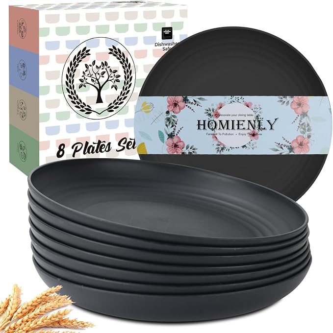 Dinner Plates Set of 8 Alternative by HOMIENLY