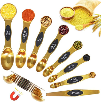 18-Pc Magnetic Measuring Cups and Spoons Set, - Image 2
