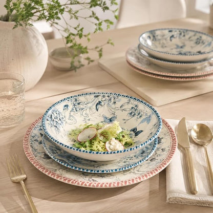 Tudor Royal 12-Piece Porcelain Round Dinnerware Set, Service - Image 4