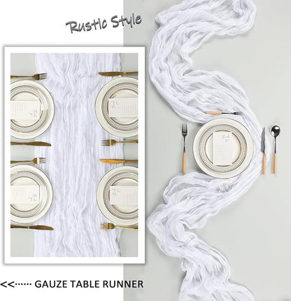 12 Pack White Cheesecloth Table Runner 10Ft Gauze Cheese Cloth Table Runner - Image 5