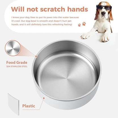 WENBOKMIN Dog Bowl, Stainless Steel Food and Water Bowl, Dishwasher Safe - Image 4