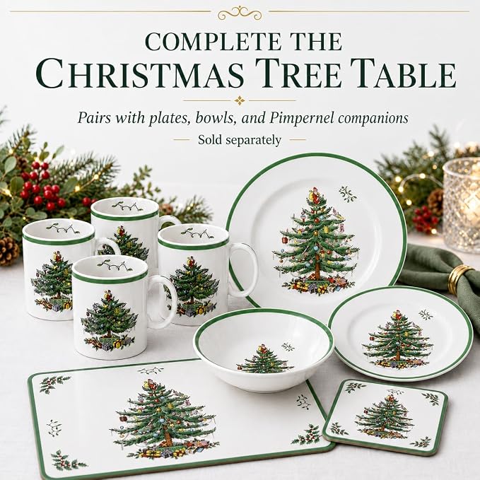 Spode – Christmas Tree – Christmas Tree Salad Servers - Image 9