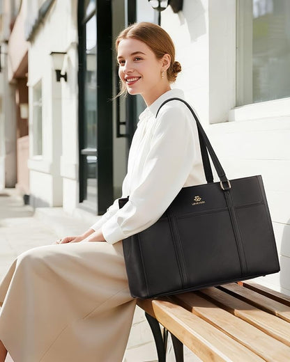 LOVEVOOK Lunch Bag for Women, Work Laptop Tote Bag - Image 2