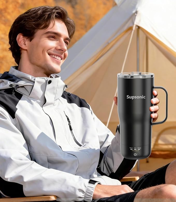 Supsonic Heated Coffee Mug, 20oz Electric Temperature Control Cup | Keeps - Image 4