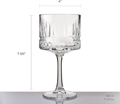 Pasabahce Premium Vintage Extra Large Coupe Glasses Set of 4 - Image 3