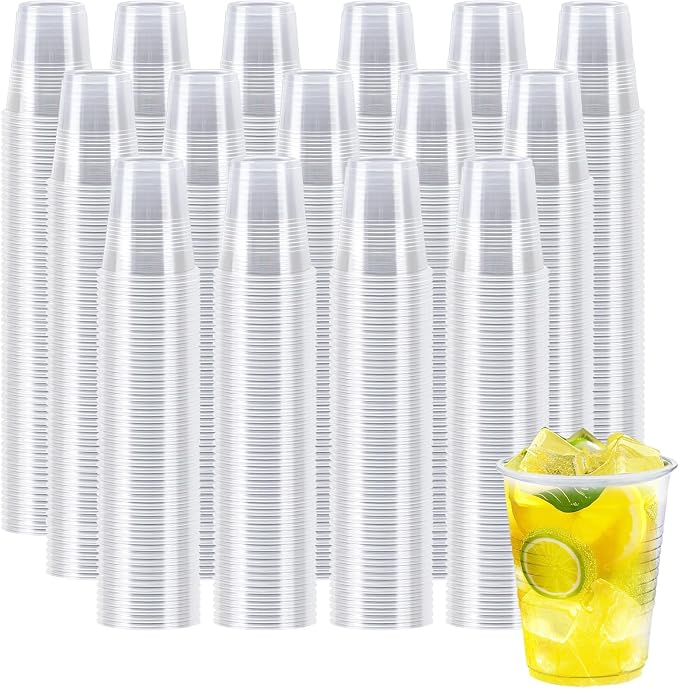 Clawsoff 5 oz 1500 Pack Plastic Cups Clear Disposable Small Bathroom Cups | by BuyNow